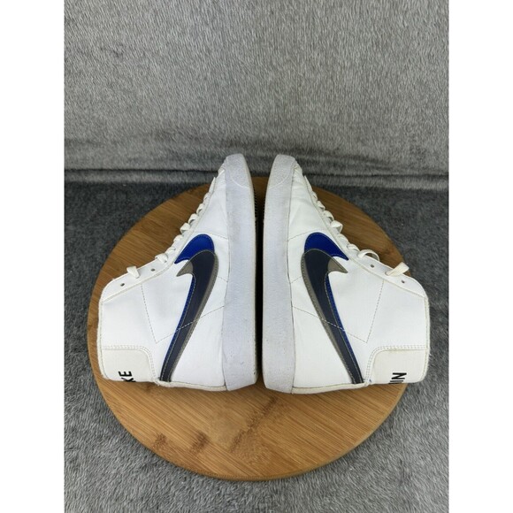 Nike Boys Blazer Mid Next Nature FD0690-100  White Street Leather Sneakers 5.5Y - Picture 5 of 8